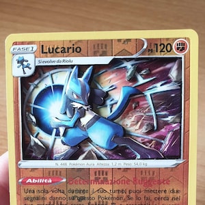 Lucario Pokémon 3D card art shadowbox