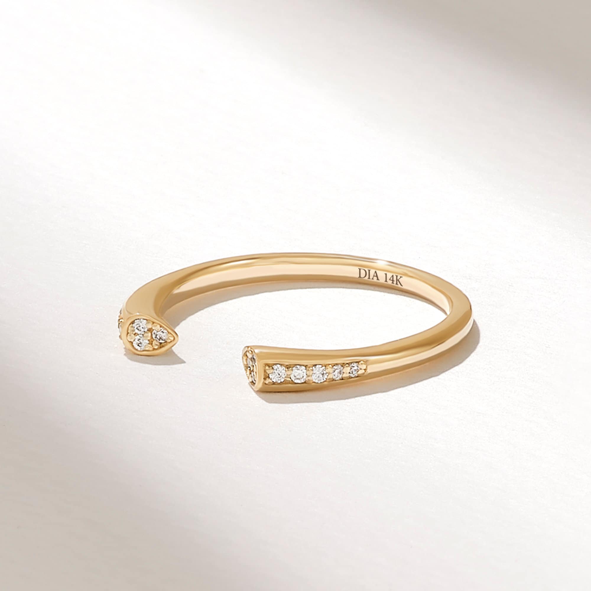大阪お買い得』 vifica pave twirl open double ring www.m