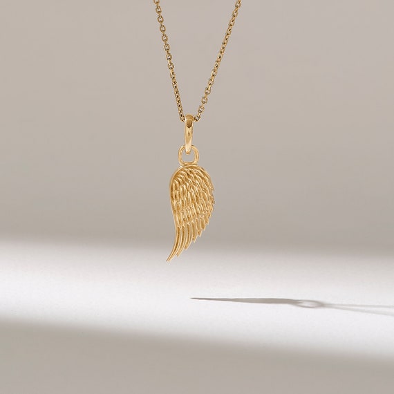 Dainty solid outlet gold necklace