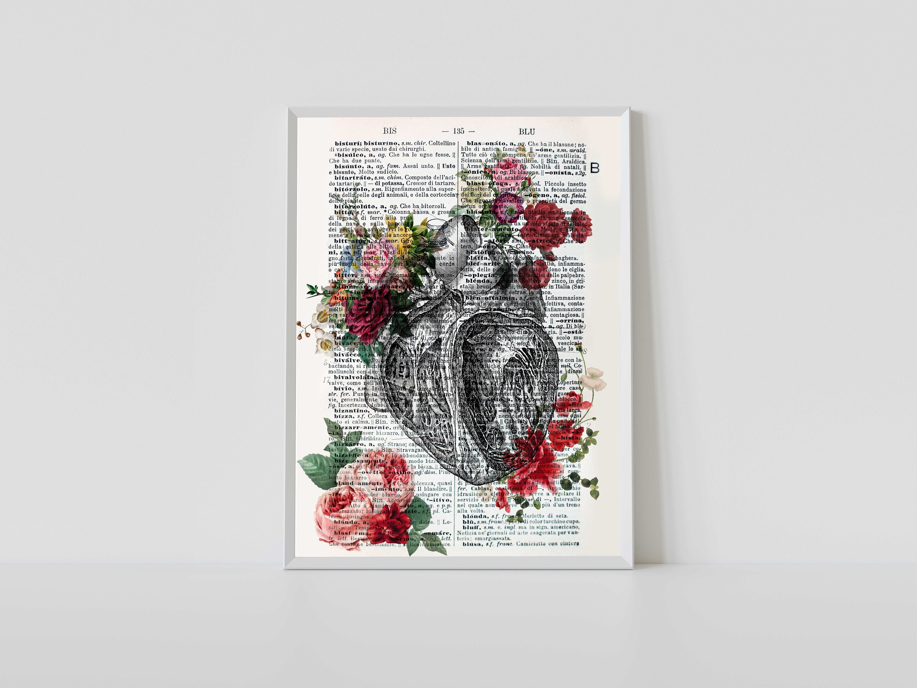 Printable Medical Art Vintage Book Page Dictionary Print Book Page Art ...