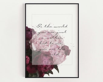 Mothers Day Peonies printable wall art, Mothers Day Quote, Meaningful Quote Mother | Mother's Day printable gift | Instant DIGITAL DOWNLOAD