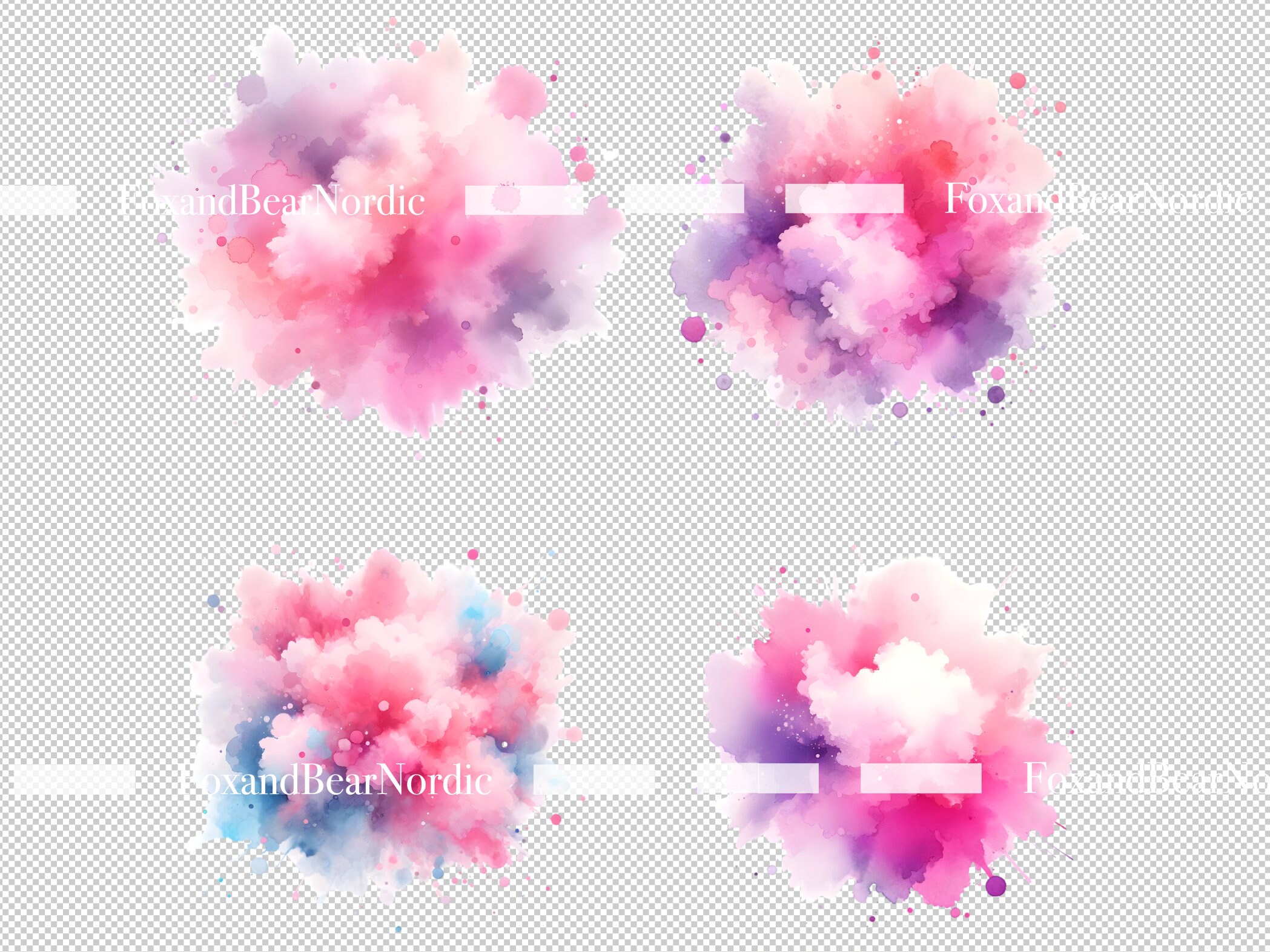 Watercolor Color Splash Clipart PNG Paint Splatter Clipart Abstract Clipart Watercolor Clipart Watercolor Clip Art Download Commercial Use image 7