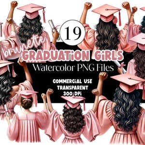 Graduación de acuarela PNG Graduación de doctor Clipart Graduación de niña PNG Gorro de graduación Graduado mexicano Clipart Senior 2025 PNG Uso comercial