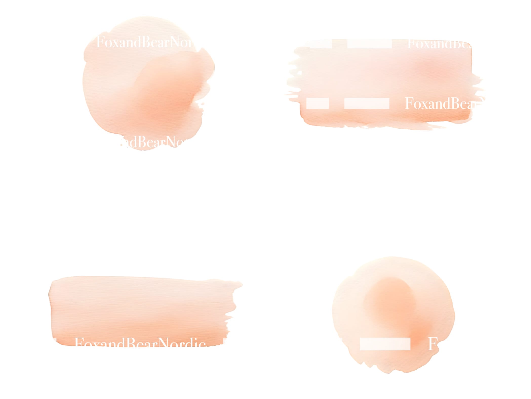 Abstract Watercolor Shapes Clipart Easter Clipart Pastel Easter PNG Watercolor Clipart Watercolor Clip Art Digital Stickers Commercial Use image 7