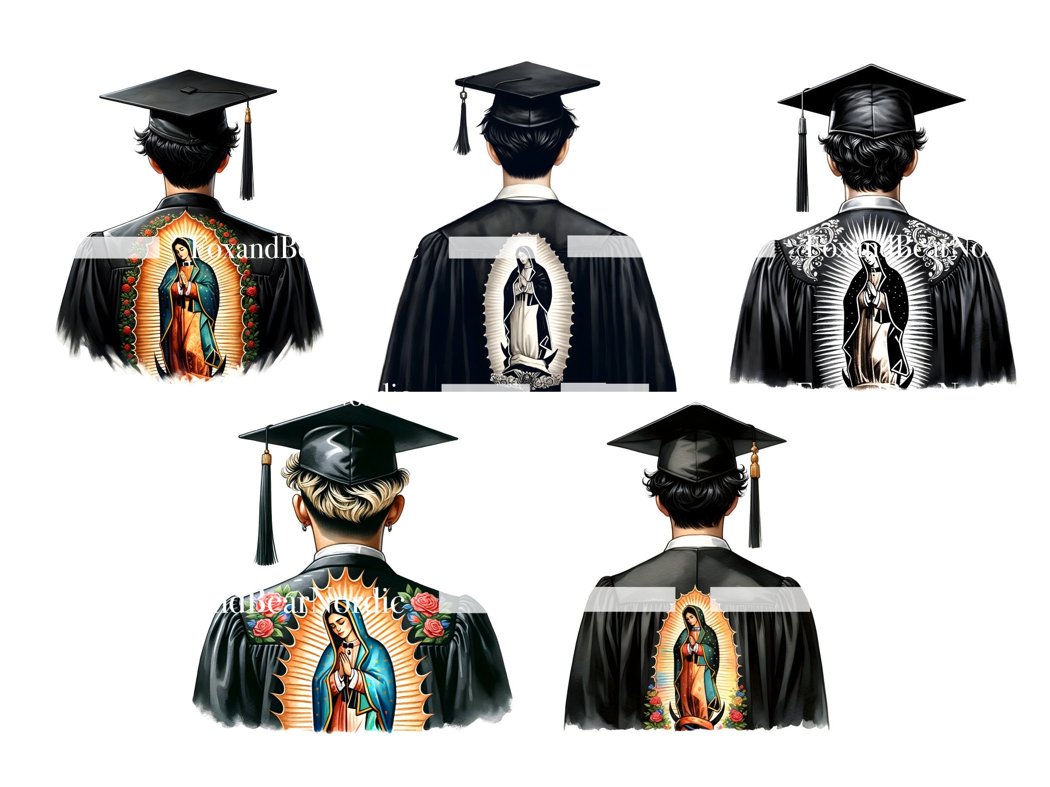 Mexican Graduation PNG Graduation Clipart Graduation Girl PNG Clipart for Mexican  Graduation Cap Topper Mexican Flag Virgen De Guadalupe image 5