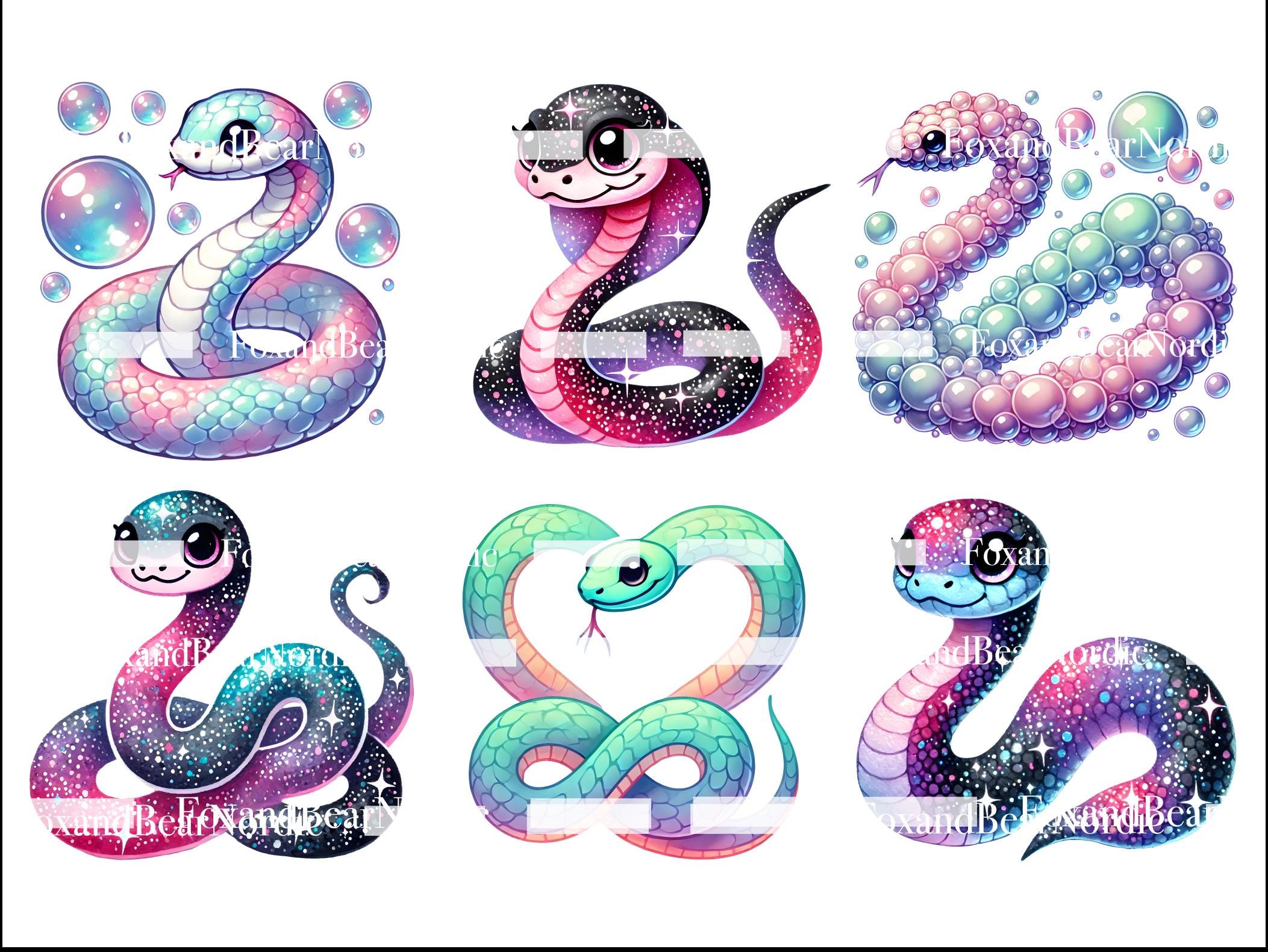 Cute Snake Clipart Animal Clipart PNG Chinese New Year Kids Clipart Baby Snake PNG Watercolor Clipart Watercolor Clip Art Commercial Use image 8