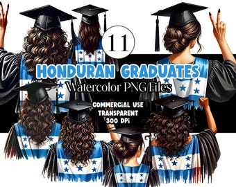 Honduras Abschluss PNG Schulabschluss Clipart Abschluss Mädchen PNG Clipart für Abschlussfeier Cap Topper Honduras Flagge Hispanische Abschlussfeier 2026