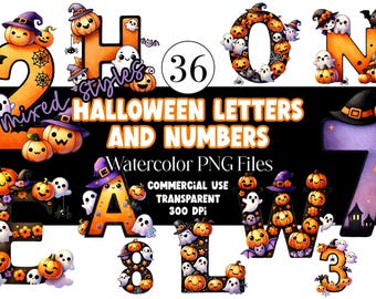 Letras de Halloween PNG Fuentes de Halloween Alfabeto de Halloween Letras PNG de Halloween Alfabeto de Halloween Letras de calabaza Abucheo Horror Miedo Uso comercial