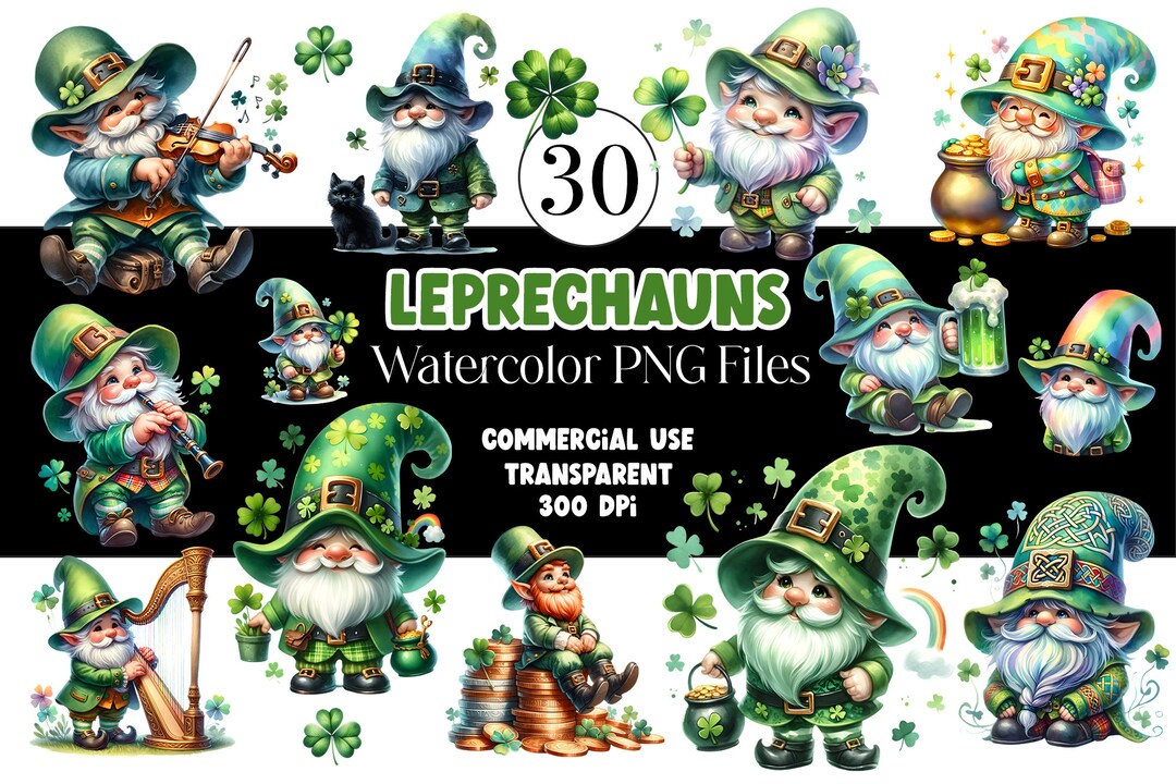 St Patricks Day Gnome Leprechaun Clipart Gnome Clip Art Leprechaun PNG ...