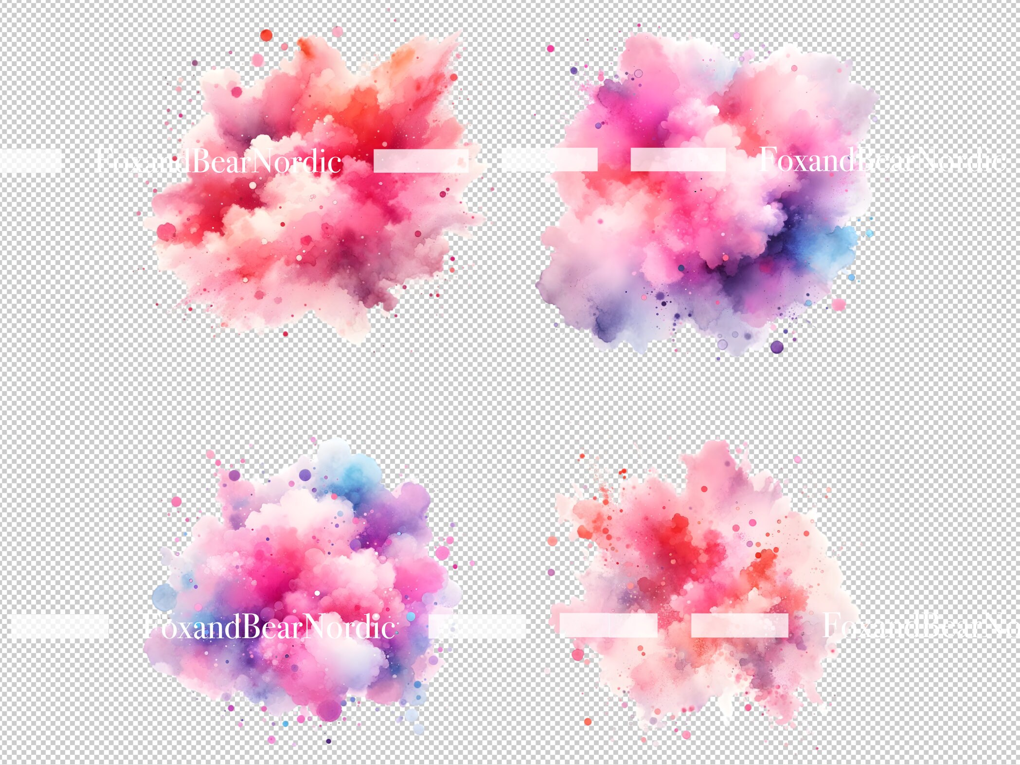 Watercolor Color Splash Clipart PNG Paint Splatter Clipart Abstract Clipart Watercolor Clipart Watercolor Clip Art Download Commercial Use image 8