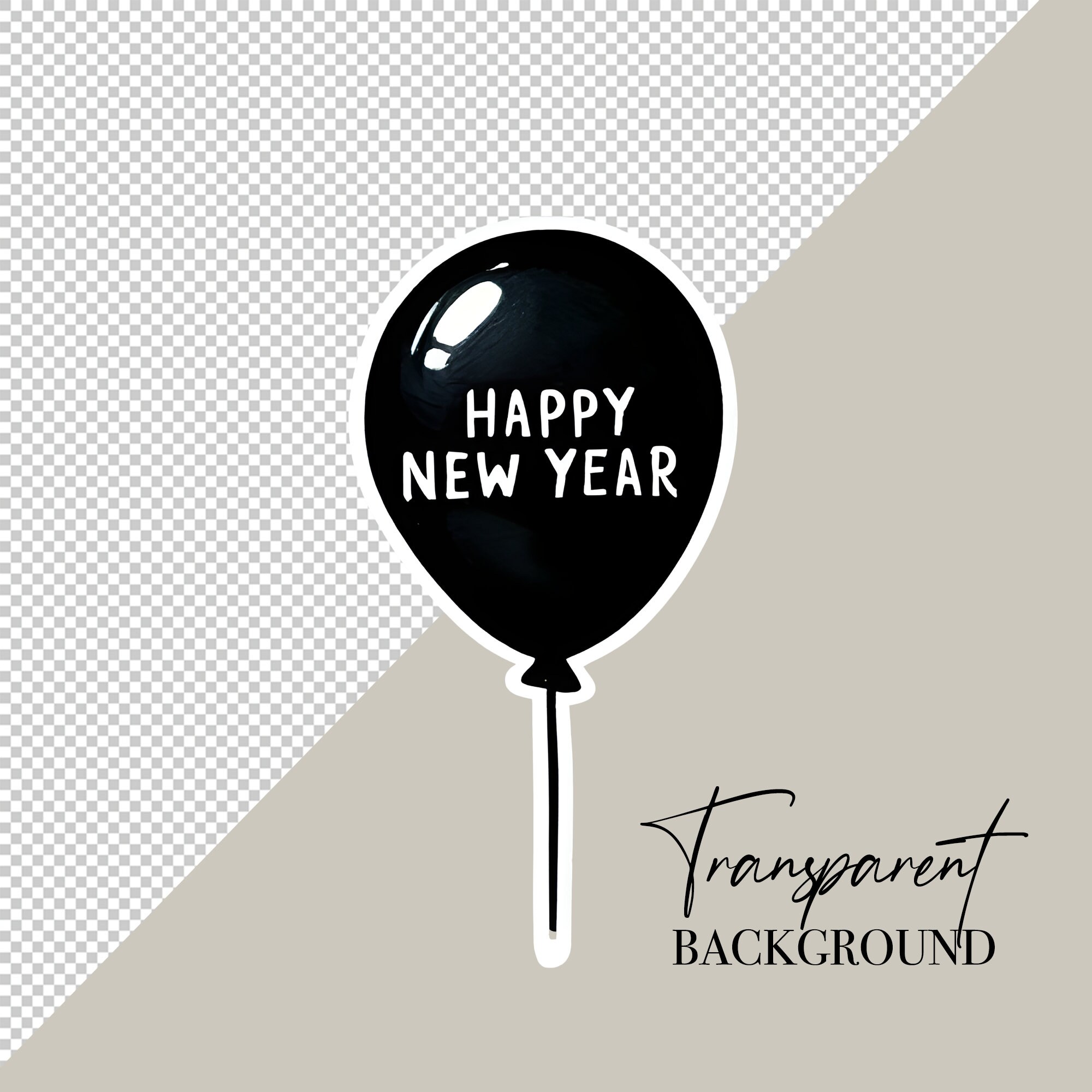 New Years PNG Digital Stickers Fireworks PNG 2026 PNG Balloon Clipart Watercolor Clipart Commercial Use Watercolor Clip Art Digital Download image 3