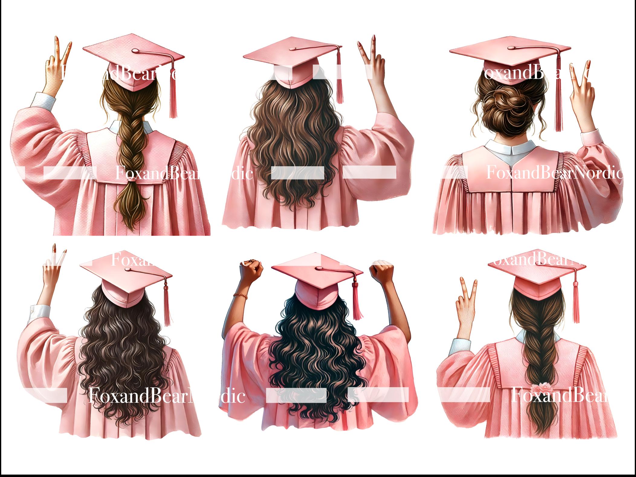 Watercolor Graduation PNG Doctor Graduation Clipart Graduation Girl PNG Graduation Cap Mexican Grad Clipart Senior 2026 PNG Commercial Use image 5