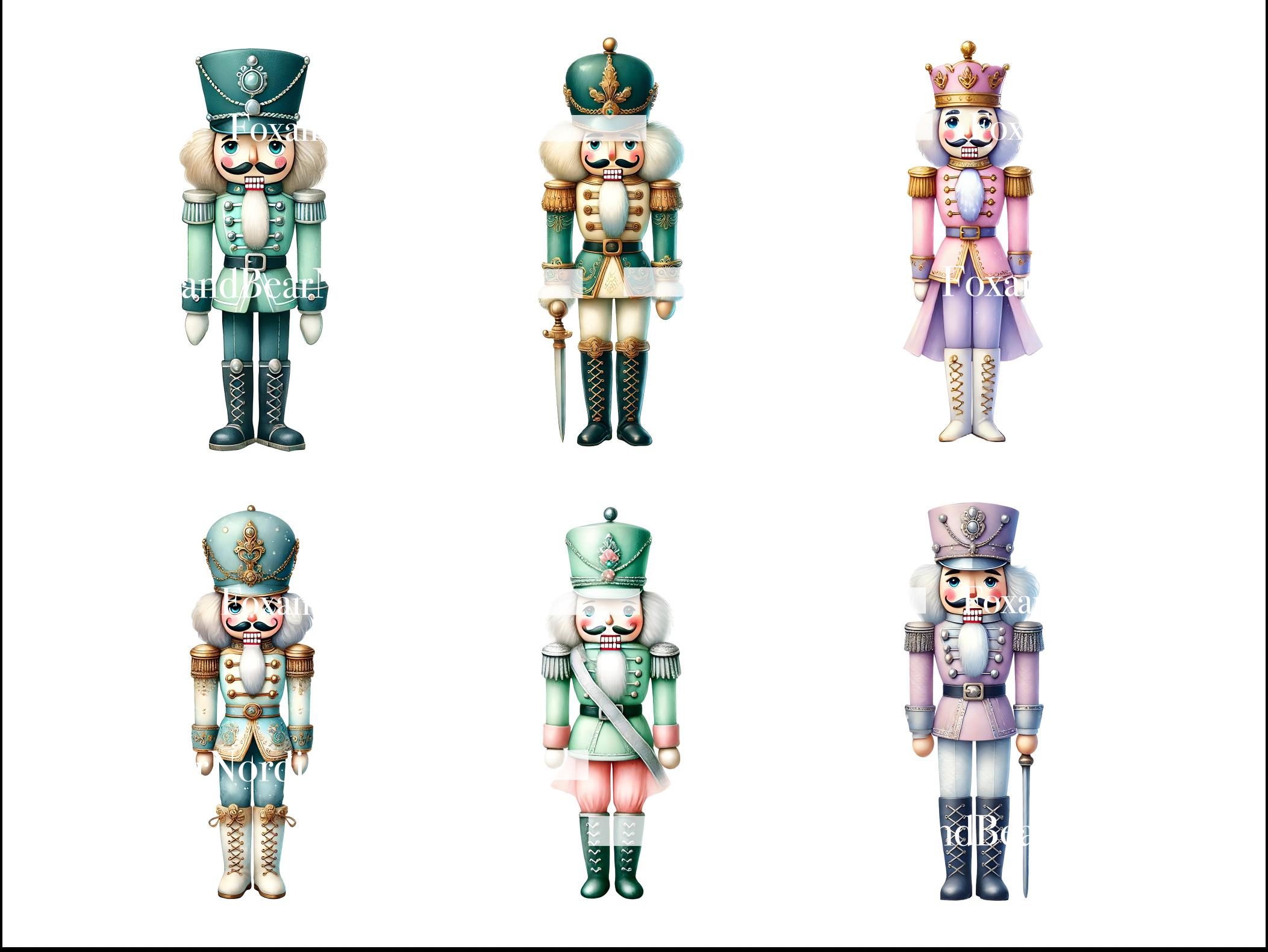 Pastel Nutcracker Clipart PNG Bundle Pink Nutcracker Soldier Christmas Ballet Clip Art Watercolor Nutcracker Decor Fairytale Holiday PNG image 6