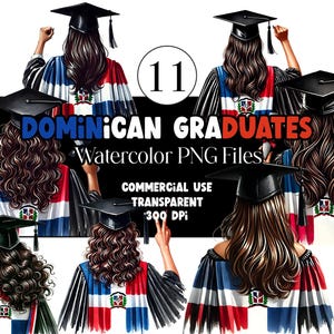 Graduación dominicana PNG Graduación Clipart Graduación Chica PNG Clipart para Gorro de Graduación Bandera de República Dominicana Uso Comercial