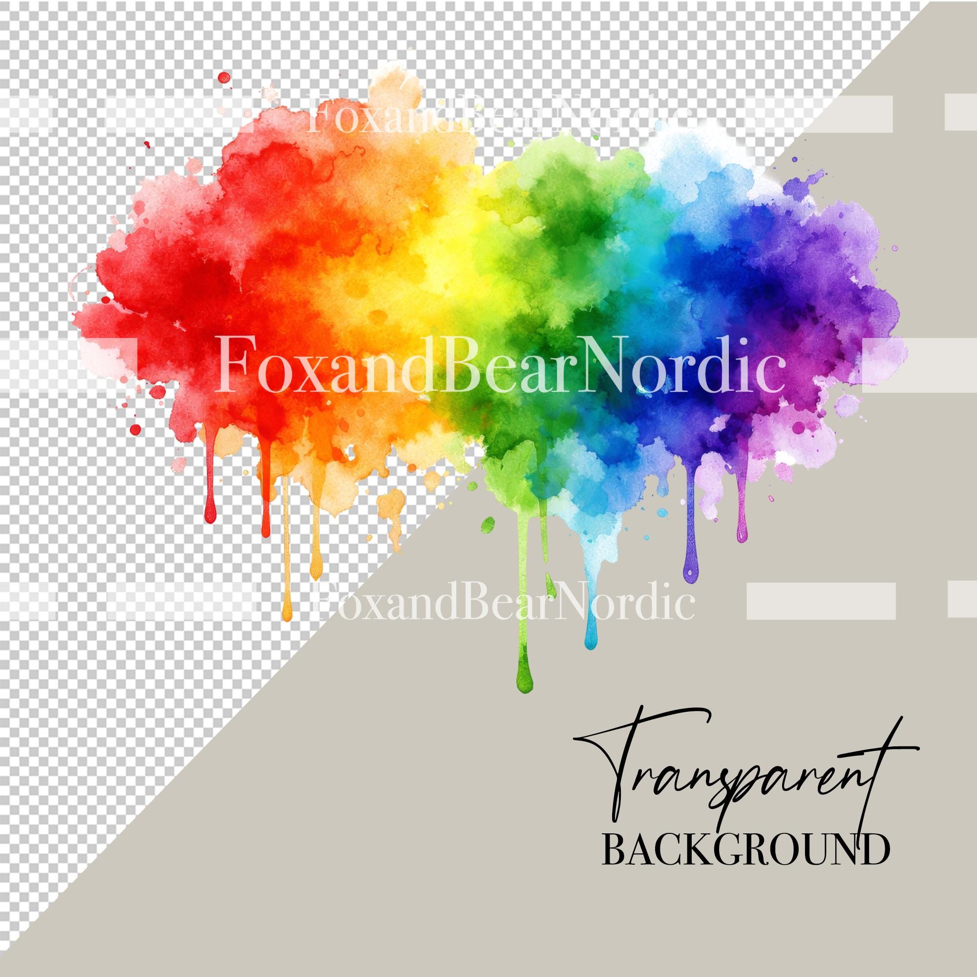 Pride Flag Watercolor Clipart Bundle (27 PNG Files, Commercial Use) image 3