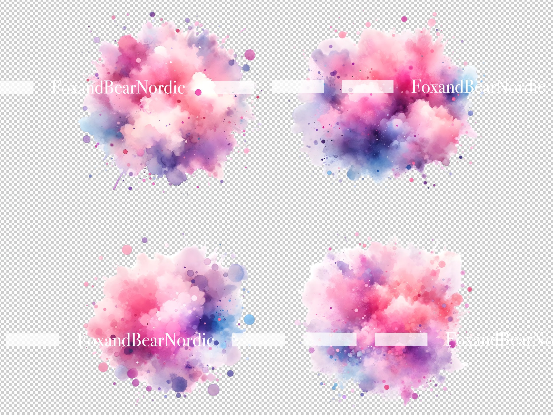 Watercolor Color Splash Clipart PNG Paint Splatter Clipart Abstract Clipart Watercolor Clipart Watercolor Clip Art Download Commercial Use image 4