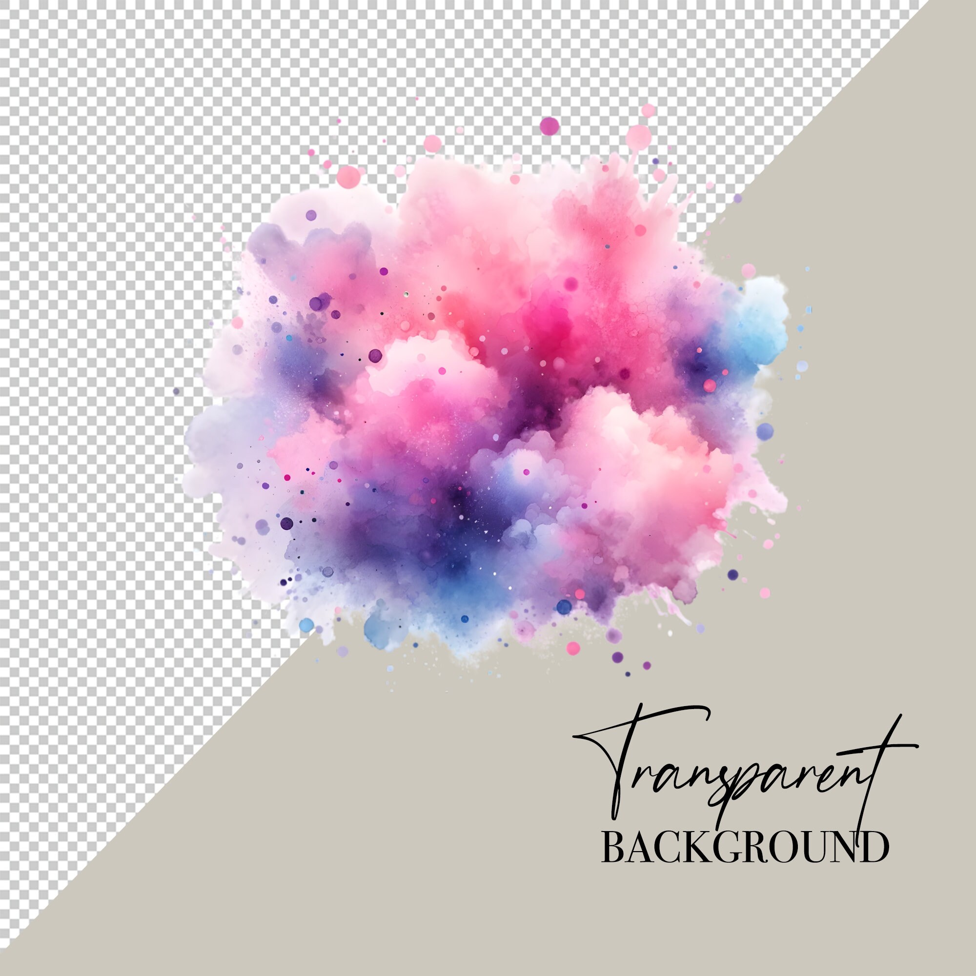 Watercolor Color Splash Clipart PNG Paint Splatter Clipart Abstract Clipart Watercolor Clipart Watercolor Clip Art Download Commercial Use image 3