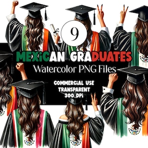 Graduación mexicana PNG Clipart de graduación Chica de graduación PNG Clipart para gorro de graduación mexicano Bandera mexicana Latina Uso comercial