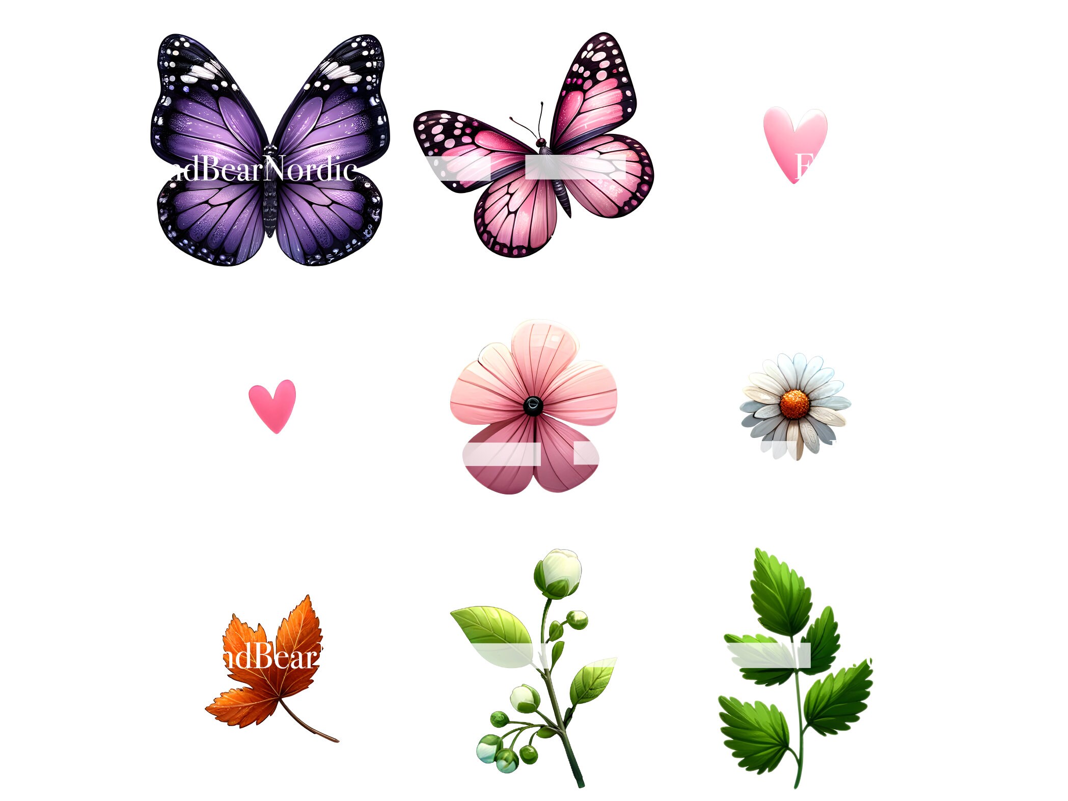 Watercolor Butterfly Clipart Butterflies PNG Bundle Watercolor Clipart Commercial Use Watercolor Clip Art Digital Stickers Download image 8