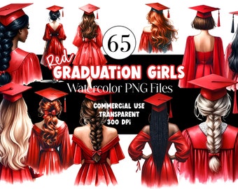 Watercolor Graduation PNG Doctor Graduation Clipart Graduation Girl PNG Graduation Cap Watercolor Clipart Watercolor Clip Art Commercial Use