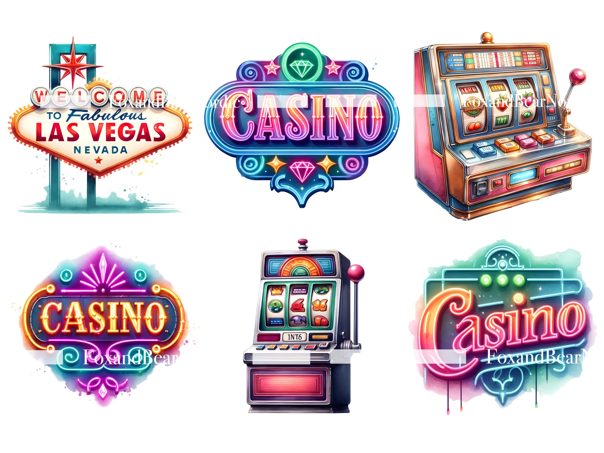 Casino Clipart Poker Clip Art Bundle Slot Machine Clipart Poker Chips Clipart Gambling Casino PNG Ace of Spades Ace of Hearts Commercial Use image 4