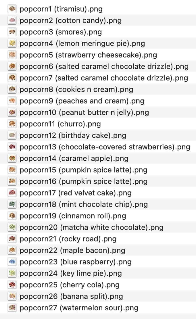 Candy Popcorn Clipart Caramel Chocolate Cotton Candy Smores Churro Birthday PNG Carnival Clipart Watercolor Clipart Clip Art Commercial Use image 7