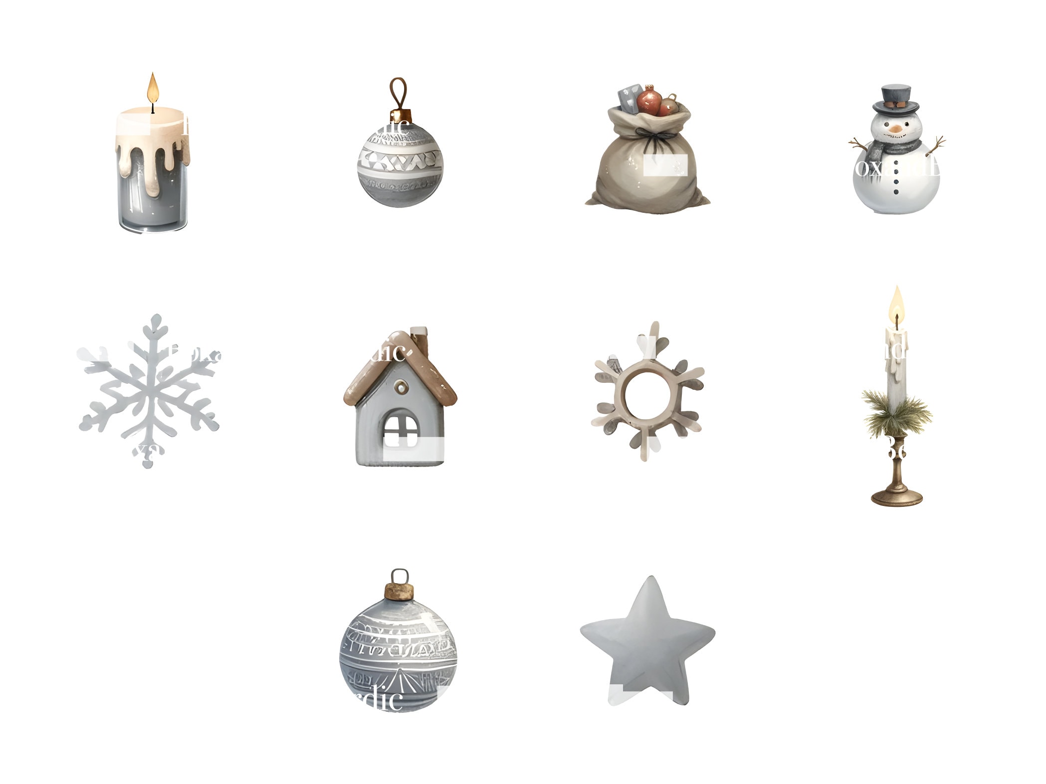 Gnome Clipart PNG Christmas Clipart Watercolor Clipart Christmas Gnomes PNG Commercial Use Watercolor Clip Art Digital Stickers Download image 8