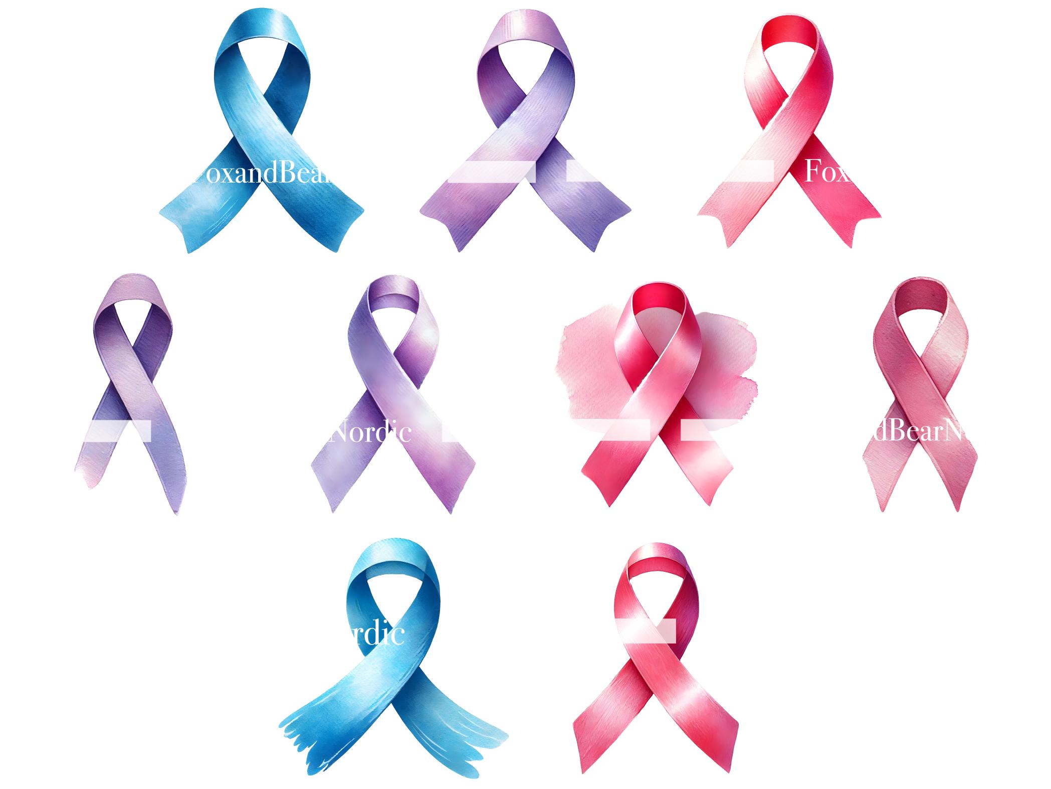 Cancer Awareness PNG Tackle Breast Cancer PNG Fuck Cancer Survivor PNG Hope Pink Ribbon Clipart Blue Ribbon Breast Cancer Art Commercial Use image 4