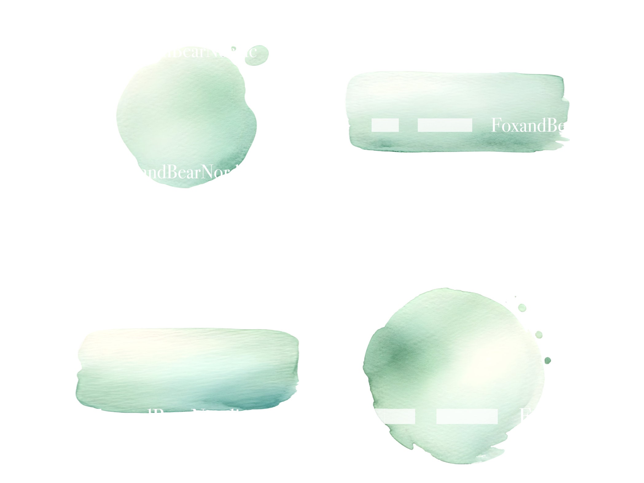 Abstract Watercolor Shapes Clipart Easter Clipart Pastel Easter PNG Watercolor Clipart Watercolor Clip Art Digital Stickers Commercial Use image 8