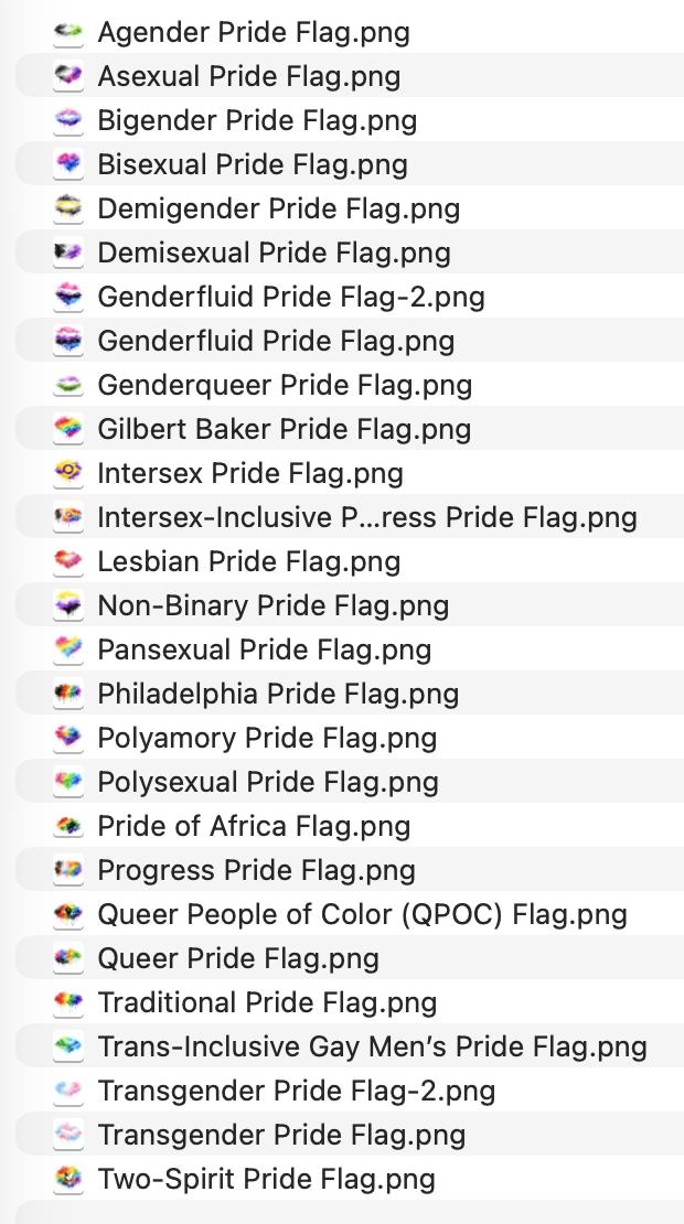 Pride Flag Watercolor Clipart Bundle (27 PNG Files, Commercial Use) image 7