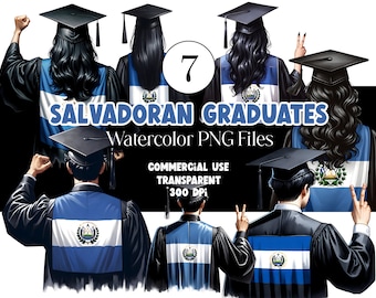 エルサルバドルの卒業式 PNG 卒業式用クリップアート 卒業式用女の子 PNG 卒業式用帽子トッパーのクリップアート エルサルバドル国旗 ヒスパニック系卒業式 2026