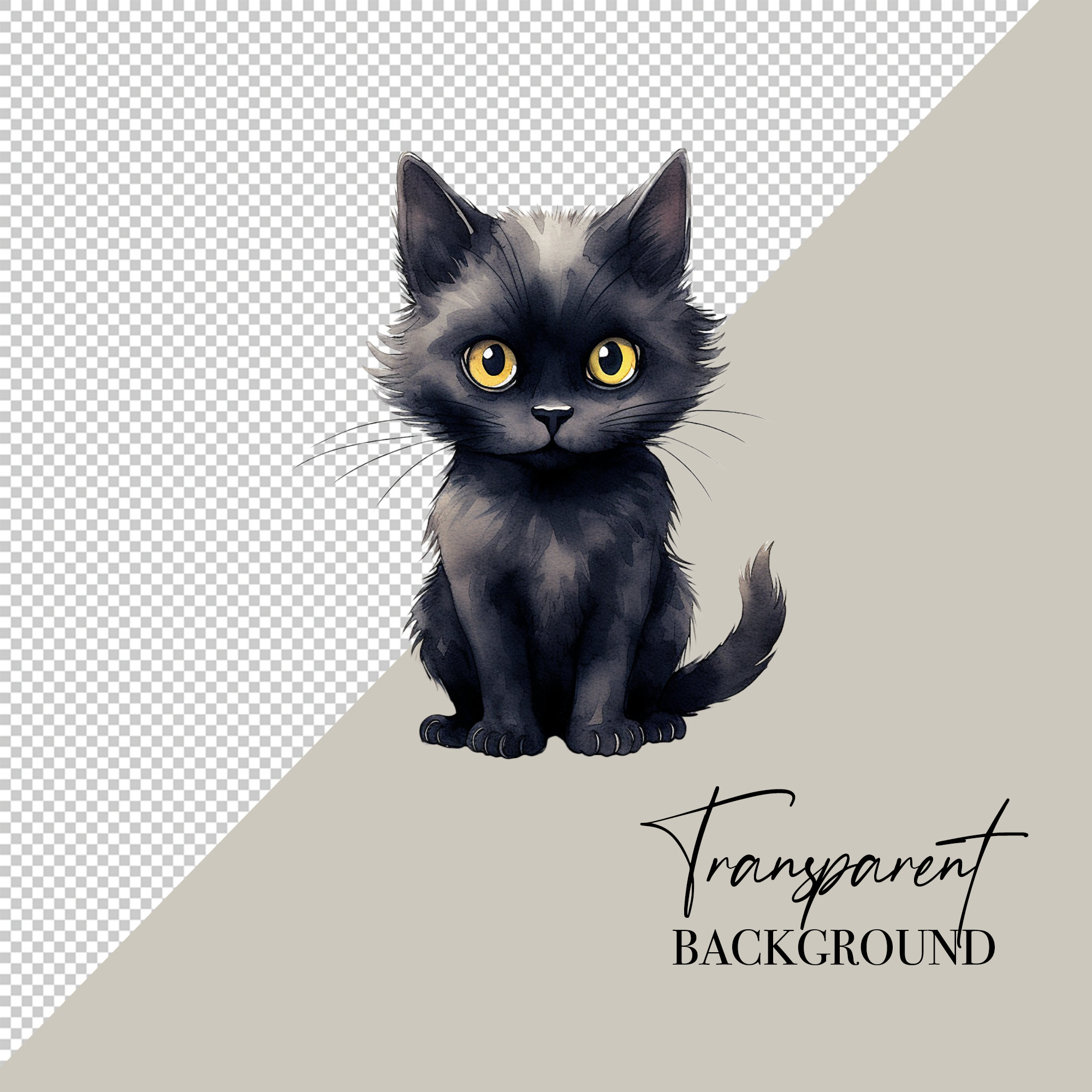 Watercolor Clipart Halloween PNG Commercial Use Spooky Season PNG Watercolor Clip Art Bundle Pumpkin PNG Cute Ghost Witch Digital Download image 3