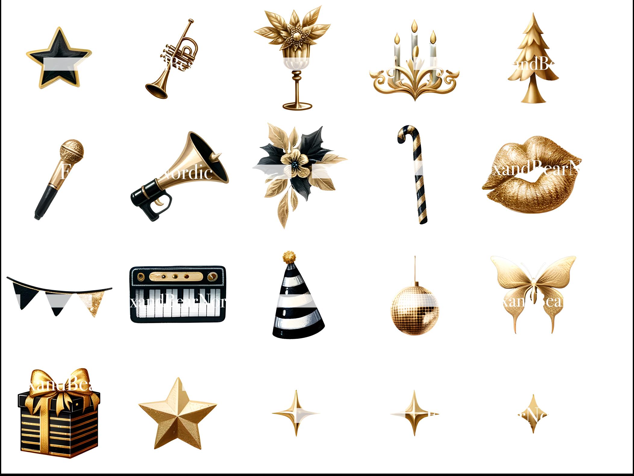 New Years PNG Digital Stickers Fireworks PNG 2026 PNG Balloon Clipart Watercolor Clipart Commercial Use Watercolor Clip Art Digital Download image 7