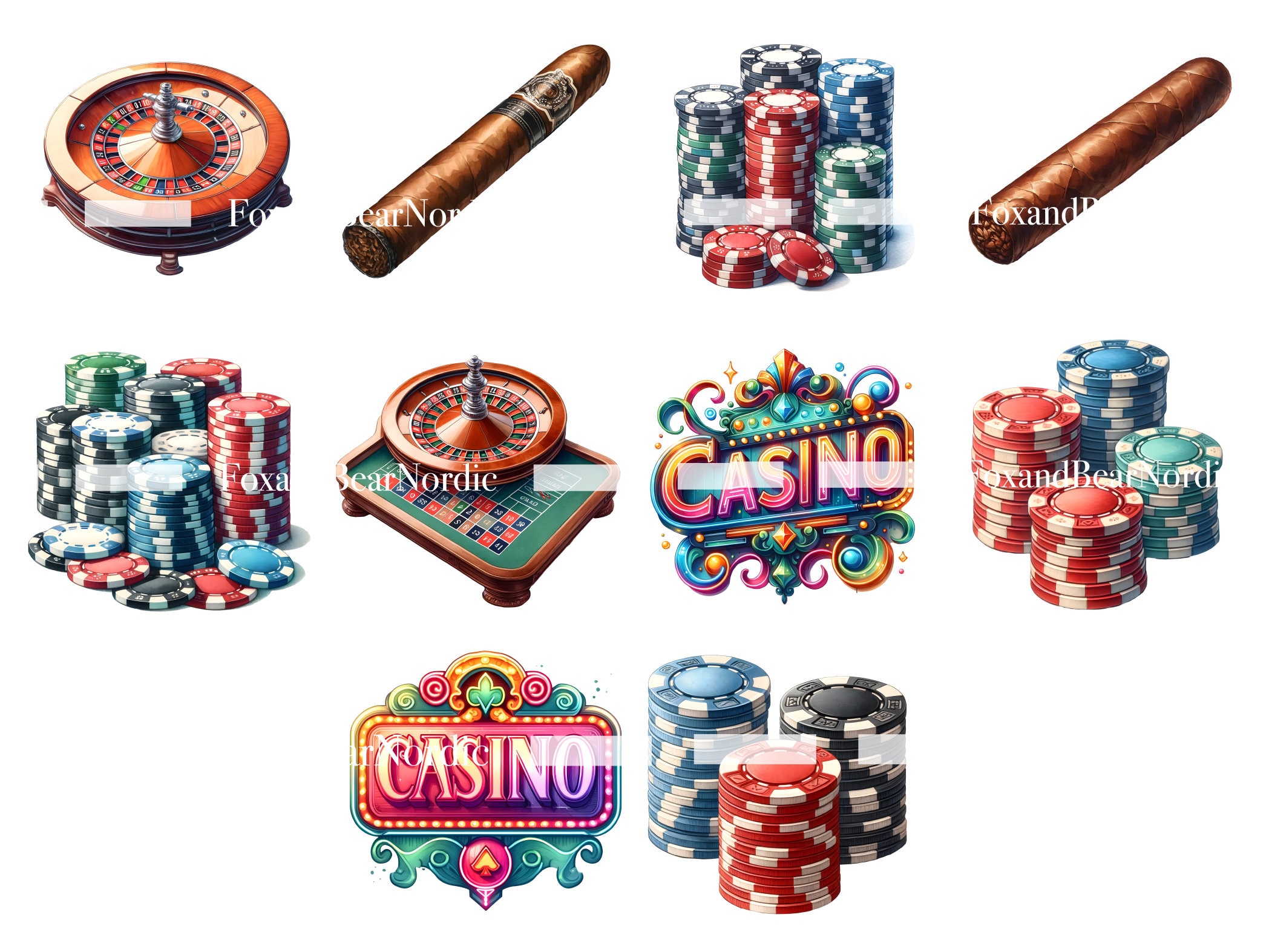Casino Clipart Poker Clip Art Bundle Slot Machine Clipart Poker Chips Clipart Gambling Casino PNG Ace of Spades Ace of Hearts Commercial Use image 8