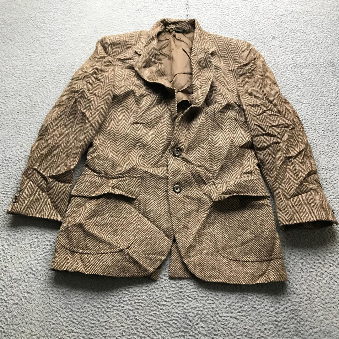 Veste vintage Eddie Bauer pour hommes doublée de laine vert