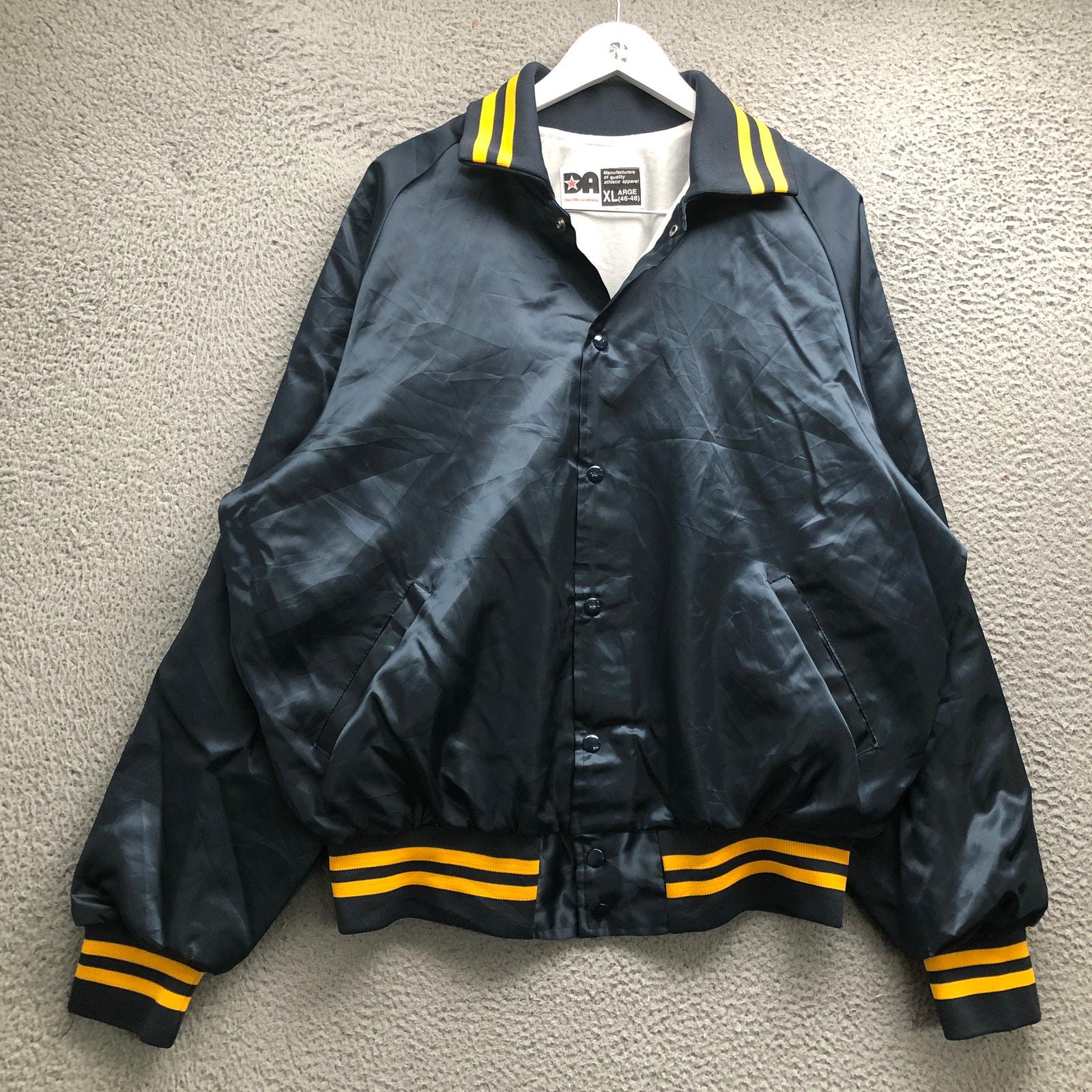 Don Alleson ジャケット Vintage Don Alleson Athletic DA Lined Bomber Satin Jacket