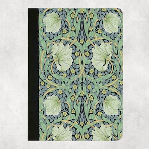 William Morris Pimpernel Green iPad Folio Case Air 5 2022,Air 4,10.2 2021 9th,2020 8th,2019 7th,2018 6th gen,Pro11,10.5,9.7,Mini 6 Soft TPU