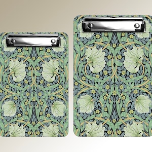 William Morris Pimpernel Clipboard A4 & A5 sizes, Document Board, Office Stationery for Nurses, Students, Teachers, Note-taking for Trips