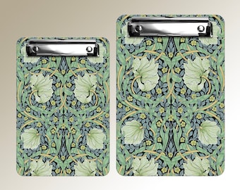 William Morris Pimpernel Clipboard A4 & A5 sizes, Document Board, Office Stationery for Nurses, Students, Teachers, Note-taking for Trips