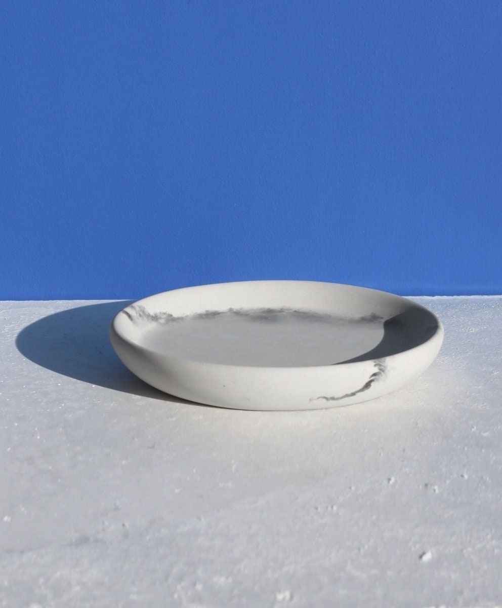 Coupelle Ronde en Béton Marbré