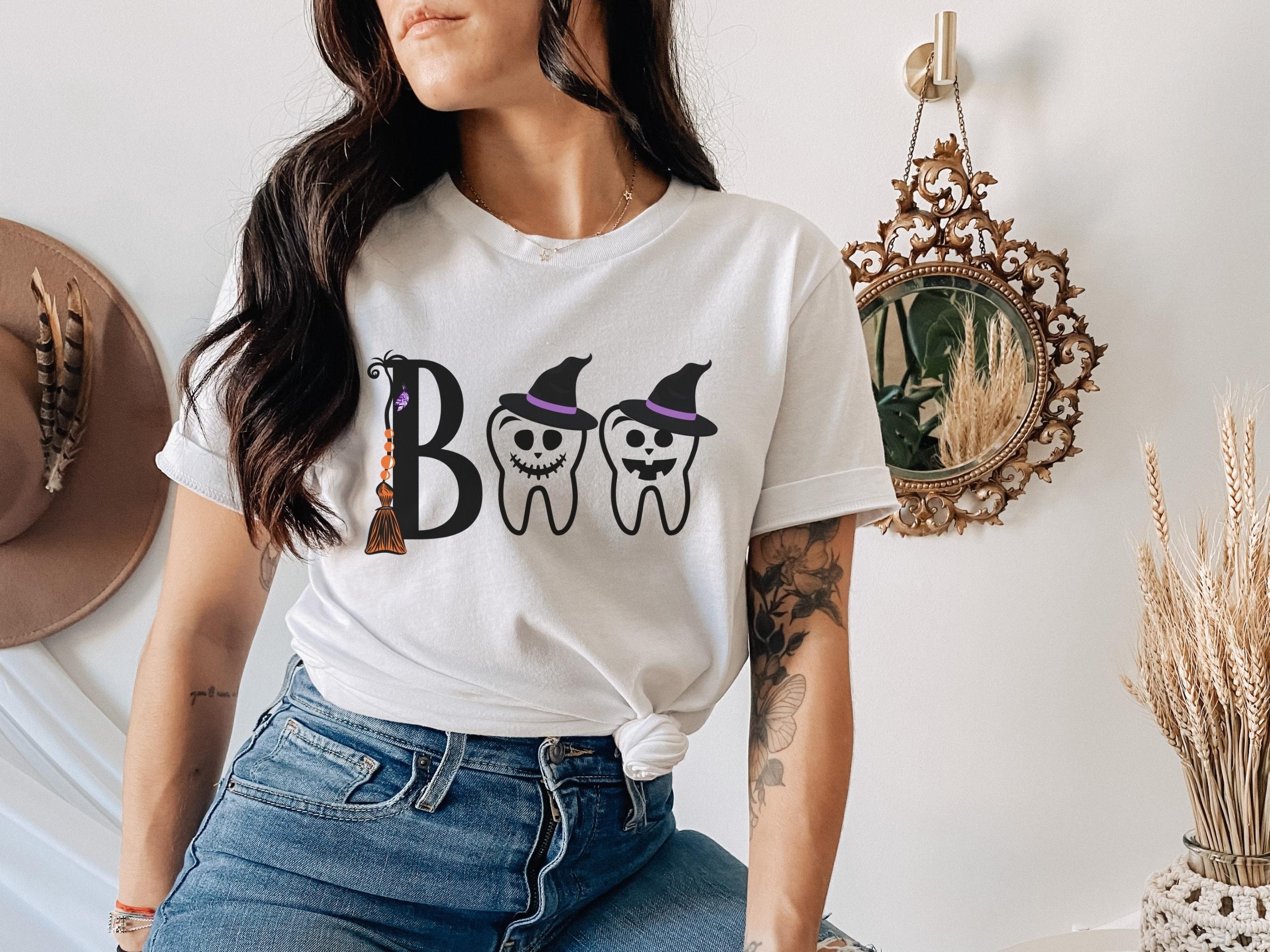 Halloween Dentist Themed Shirt, Dental Hygienist Halloween Shirt