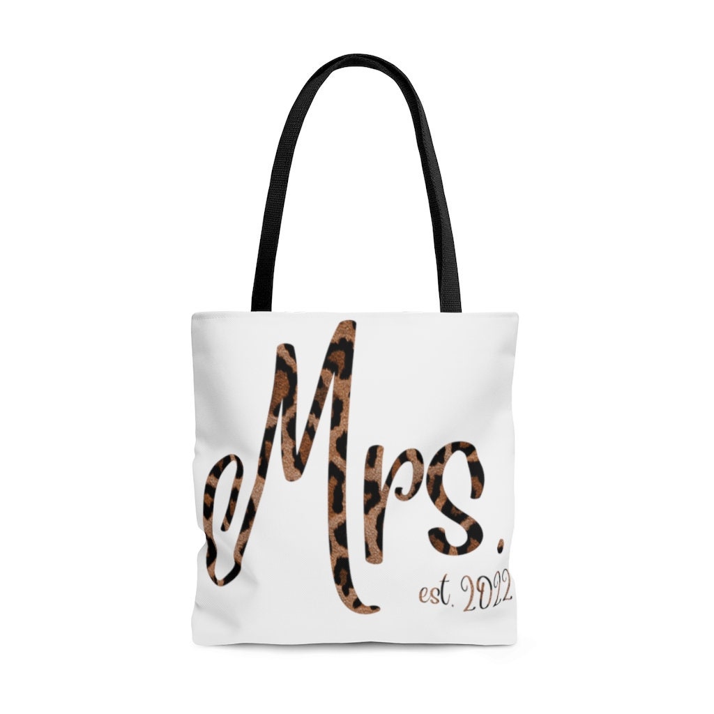 Mrs. Tote Bag Mrs. 2023 Bag 2023 Bride Leopard Print Bag Etsy Canada