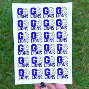 24 Volleyball, Go Team Tattoos, Custom Team Tats, &quot;Go Your Team&quot;, Your Colors