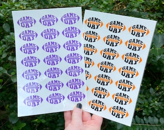 Game Day Football Tattoos,  Temporary Tattoos, Choose Your Colors