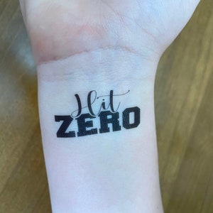 Hit Zero, Cheer, Spirit Tattoos, Temporary Tats