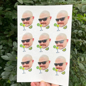 9 Tatuajes Faciales, Margs y Matrimonio, Hoja de Tatuajes Temporales Personalizada, Fiesta de Despedida de Soltero, Cumpleaños
