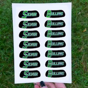 Custom Eye Black Temporary Tattoos, Your Mascot, Your Team