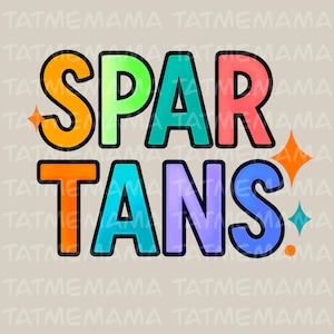 Spartans PNG, Spartans Maskottchen, digitaler Download, Spirit Design, Trending PNG