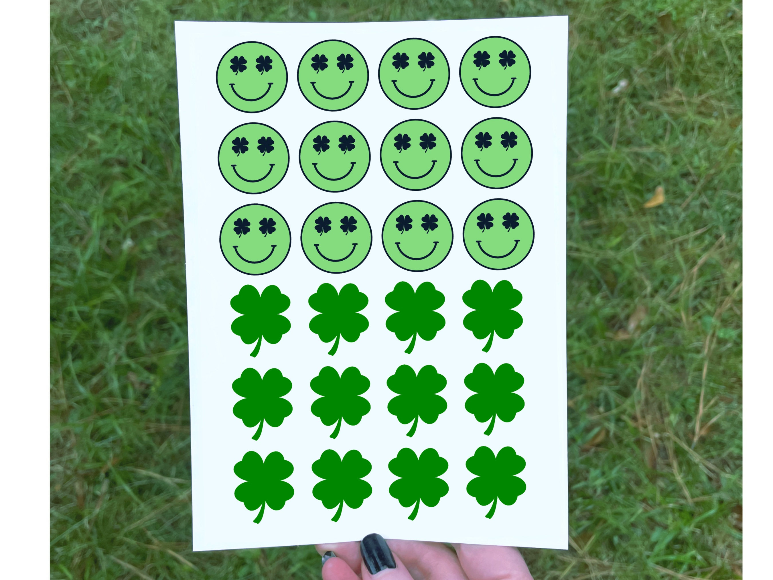 4 Leaf Clover Smiley - Etsy