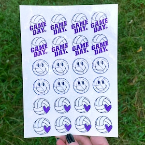 Custom Volleyball Tattoos,  Temporary Tattoos, Choose Your Colors